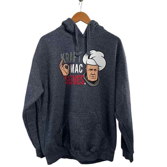Kraft Mac & Sleeves Chef Figure Hoodie Blue Men's XL - Picture 1 of 8